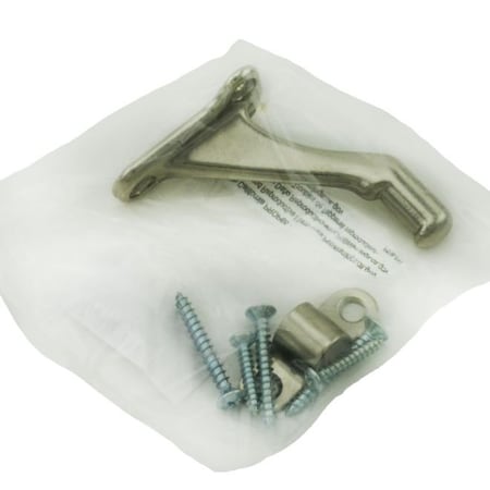 Ives Commercial Aluminum Handrail Bracket Bright Nickel Finish 059A14